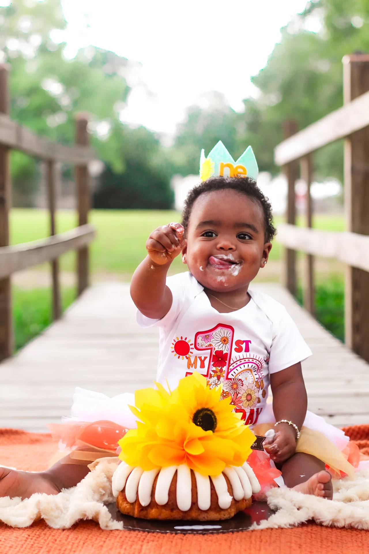 First birthday session photograph